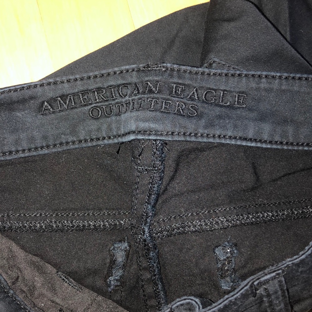 American Eagle Black Detailed Pant - Picture 6 of 7